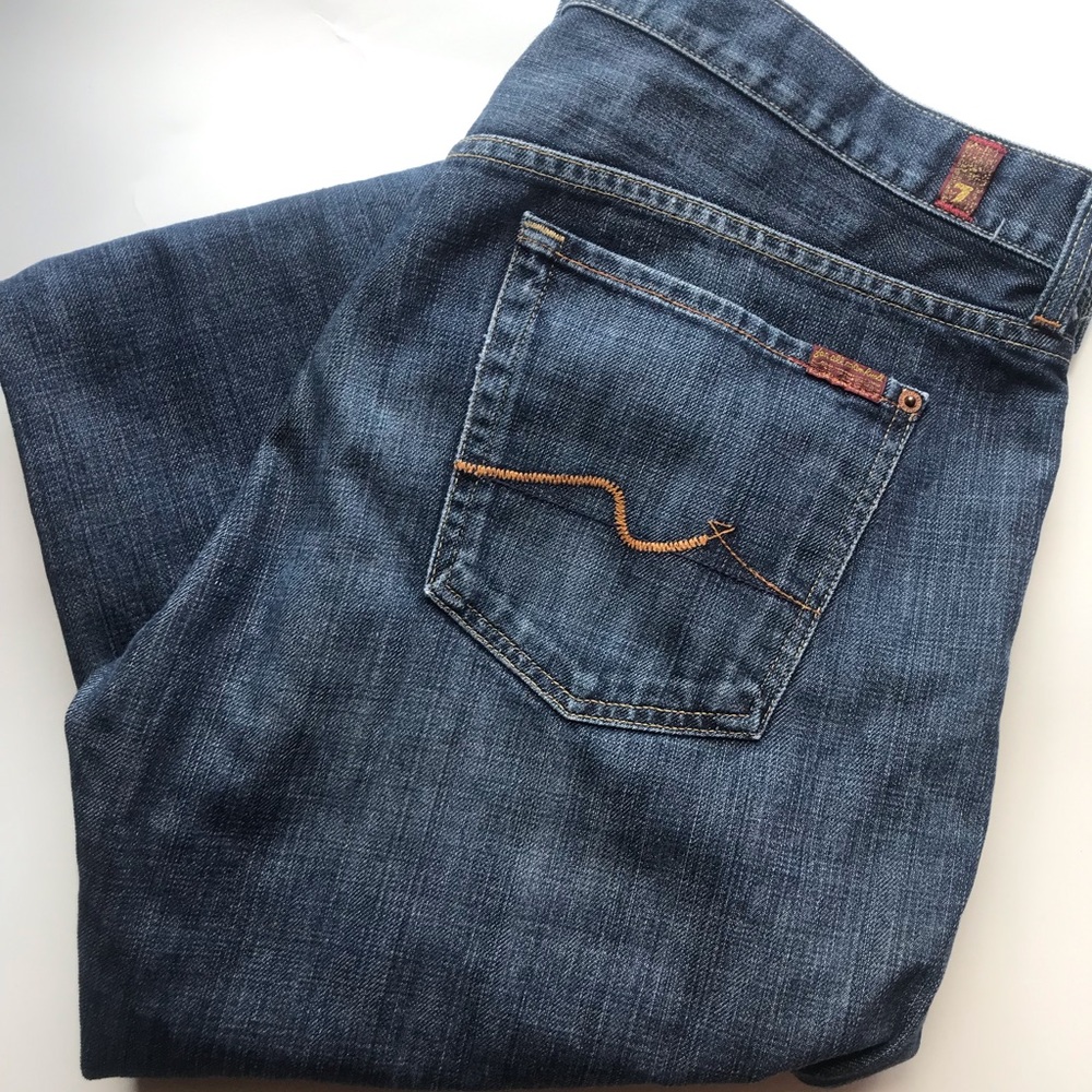 7 For All Mankind Men’s Button Fly Jeans Sz 38x33
